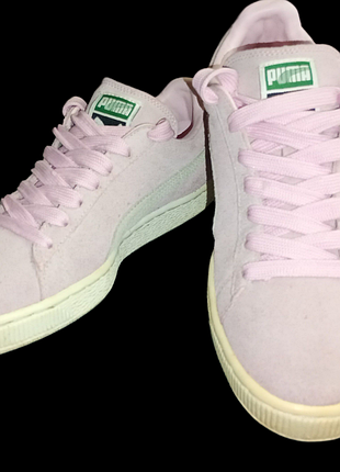 Жіночі кросівки puma 39 устілка 25,5 см рожева замша