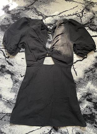 Лляна коротка сукня магнолія від h&m