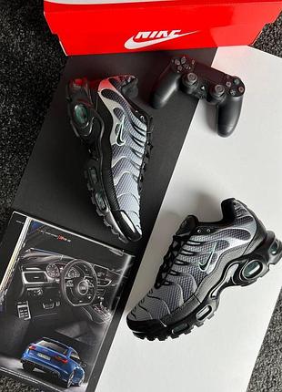 Чоловічі кросівки nike air max plus new black grey silver