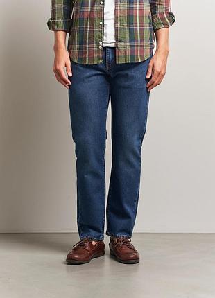 Мужские джинсы levi's premium 502 taper 295071460 - темно-синие, мягкие из tencel, чуточку зауженные от колена. оригинал.
