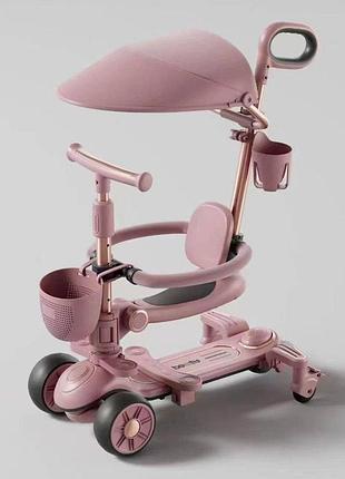 Детский самокат 4in1 8028 pink