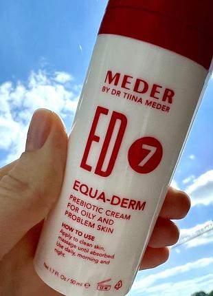Крем для жирной проблемной кожи meder equa-derm ed7 50мл
