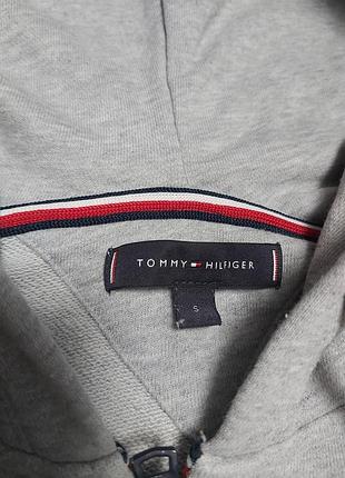 Оригінальне зіп-худі кофта tommy hilfiger logo tape,лампаси. 5
