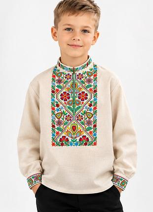 Вышиванка для мальчика с яркой вышивкой,110-164 см 128