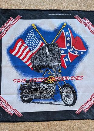 Винтажный платок/ бандана  harley davidson