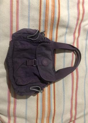 Сумка kipling фіолетова вмістка гарна