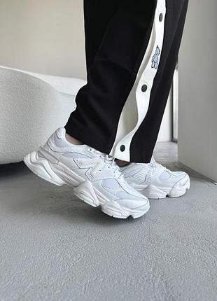 Кроссовки женские new balance 9060 triple white