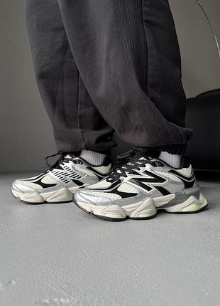 Кросівки жіночі new balance 9060 silver/black