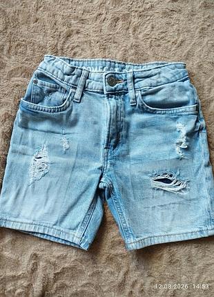 Шорты унисекс от h&amp;m 110 джинсовые
