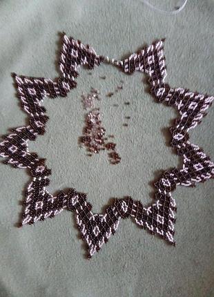 Кольє з бісеру 4