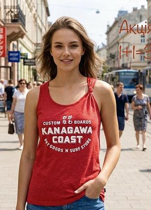Майка superdry червоного кольору
