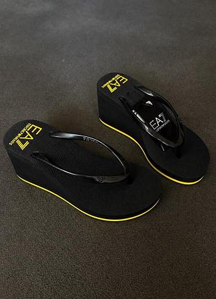 Жіночі шльопанці / в'єтнамки ea7 emporio armani (оригінал)