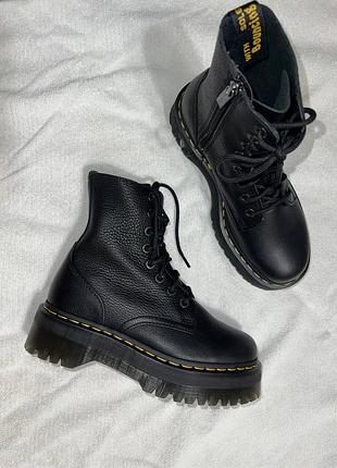 Кожаные ботинки dr. martens jadon pisa black на платформе мартинсы 39 размер новые