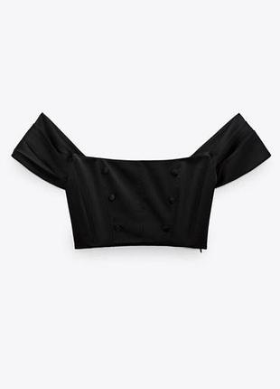 Чорний топ від zara