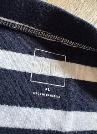 Полосатий лонгслів gap xl 2