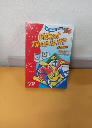 Настільна гра "what time is it? game" від відомого німецького бренду ravensburger. нова, запакована