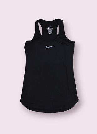 Спортивная майка женская чёрная nike, размер s
