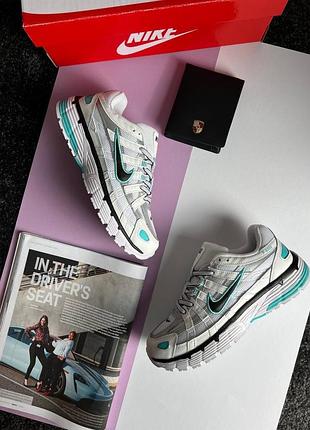 Жіночі кросівки nike p-6000 w white black mint