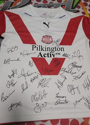 Коллекционная регбийка puma st helens r.fc. 2008/09 новая с бирками (автографы / винтаж)