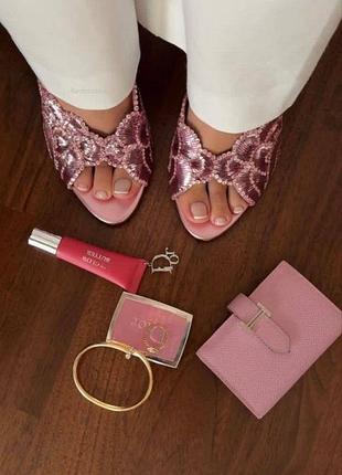 Босоніжки aquazzura рожеві блискучі естетичні дівочі