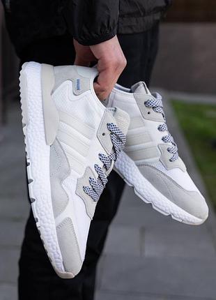 Adidas nite jogger white