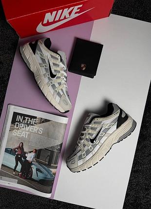 Жіночі кросівки nike p-6000 w beige grey black