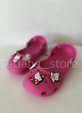 Crocs classic ballet clog pink girl крокси балетки клог рожеві для дівчинки c11 c12 c13 j1 j2  новинка 2026