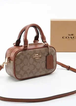Жіноча сумка coach коричнева