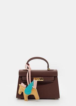 Hermès kelly mini 19 bag in chocolate epsom leather with gold hardware