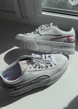 Кеди puma,жіночі,білого кольору,41 розміру 26.5см