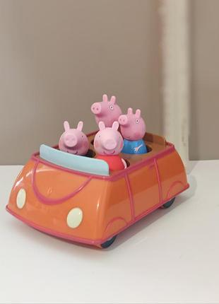 Набор пеппа машинка и фигурки, лотом смотрите все фото peppa pig оригинал