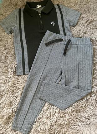 Стильний костюм для хлопчика river island 3-4 роки