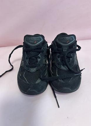 Дитячі кросівки new balance 990v6 у повністю чорному кольорі "triple black".