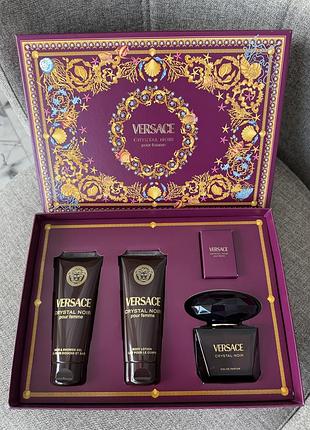 Versace crystal noir набір (edp 90ml)