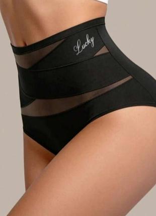 Корректирующие трусики с высокой талией lucky panties xxl