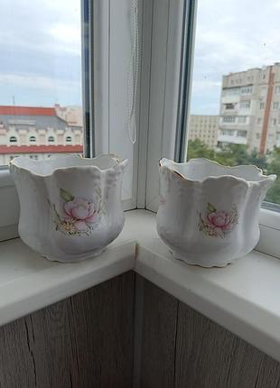 Кашпо керамика Англия, горшок для цветов