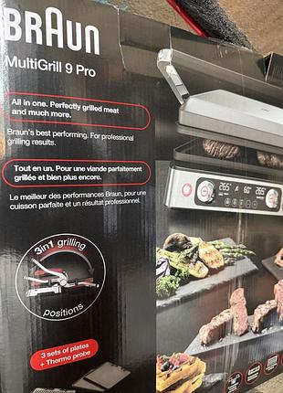 Флагманский электрогриль braun multigrill 9 pro (модель cg 9167)