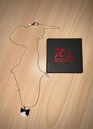 Серебряная цепочка 925 пробы с кулоном «кот» r&r jewellery
