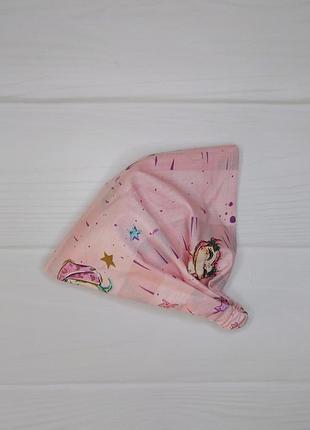 Косынка детская для девочки летняя тонкая хлопковая kldbg - 5 50-52