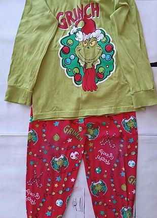 Фирменная пижама grinch 5-6 лет.