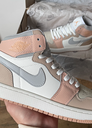 Кроссовки мужские, кроссовки женские, 1в1 люкс качество, кожа, nike air jordan 1 retro milan mid, juice-0547v