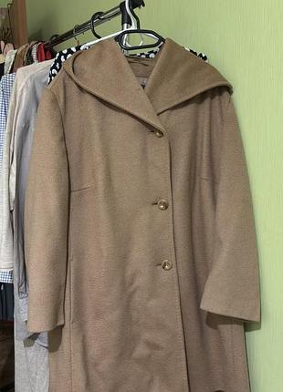 Розкішне пальто кокон basler 100% kamel (верблюд), німецький р. 46 (xl/xxl)