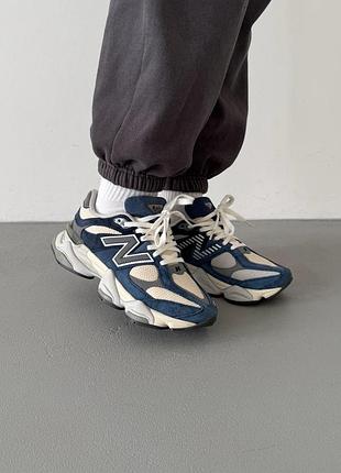 Кроссовки женские new balance 9060 indigo blue/grey