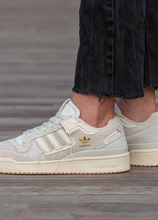 Кроссовки мужские, кроссовки женские, 1в1 люкс качество, кожа, adidas forum 84 low suede, inter-1133