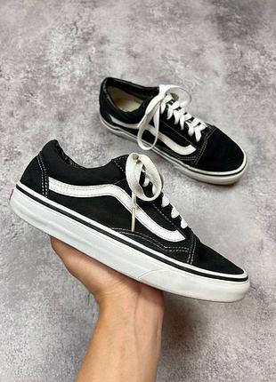 Венс олд скул 36.5 23 см vans old skool black черные