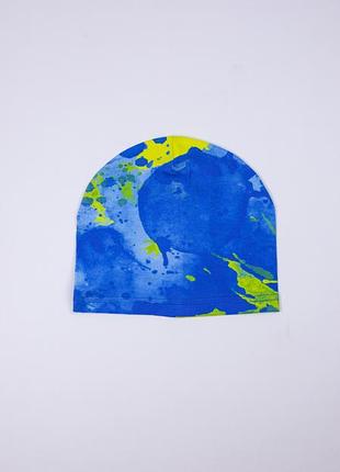 Шапка дитяча одношарова демісезонна демі на весну осінь тонка трикотажна для хлопчиків sodm-51 50-52