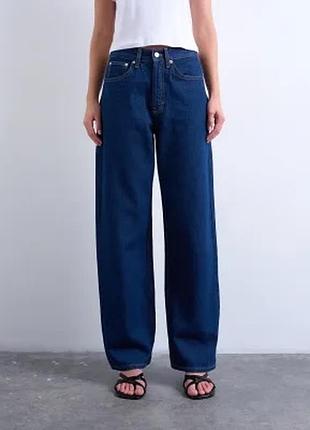 Topshop column джинсы барелл широкие бегги бананы
