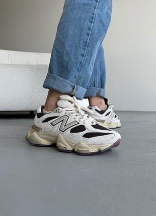 Кроссовки женские new balance 9060 beige/brown