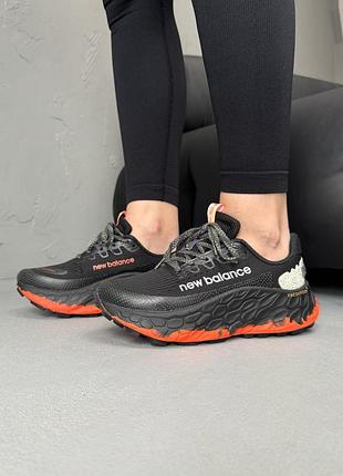 Кросівки жіночі new balance fresh foam x more trail v3 black/orange
