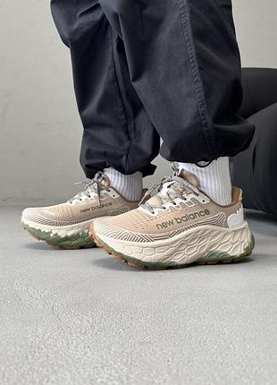 Кроссовки мужские new balance fresh foam x more trail v3 beige/khaki